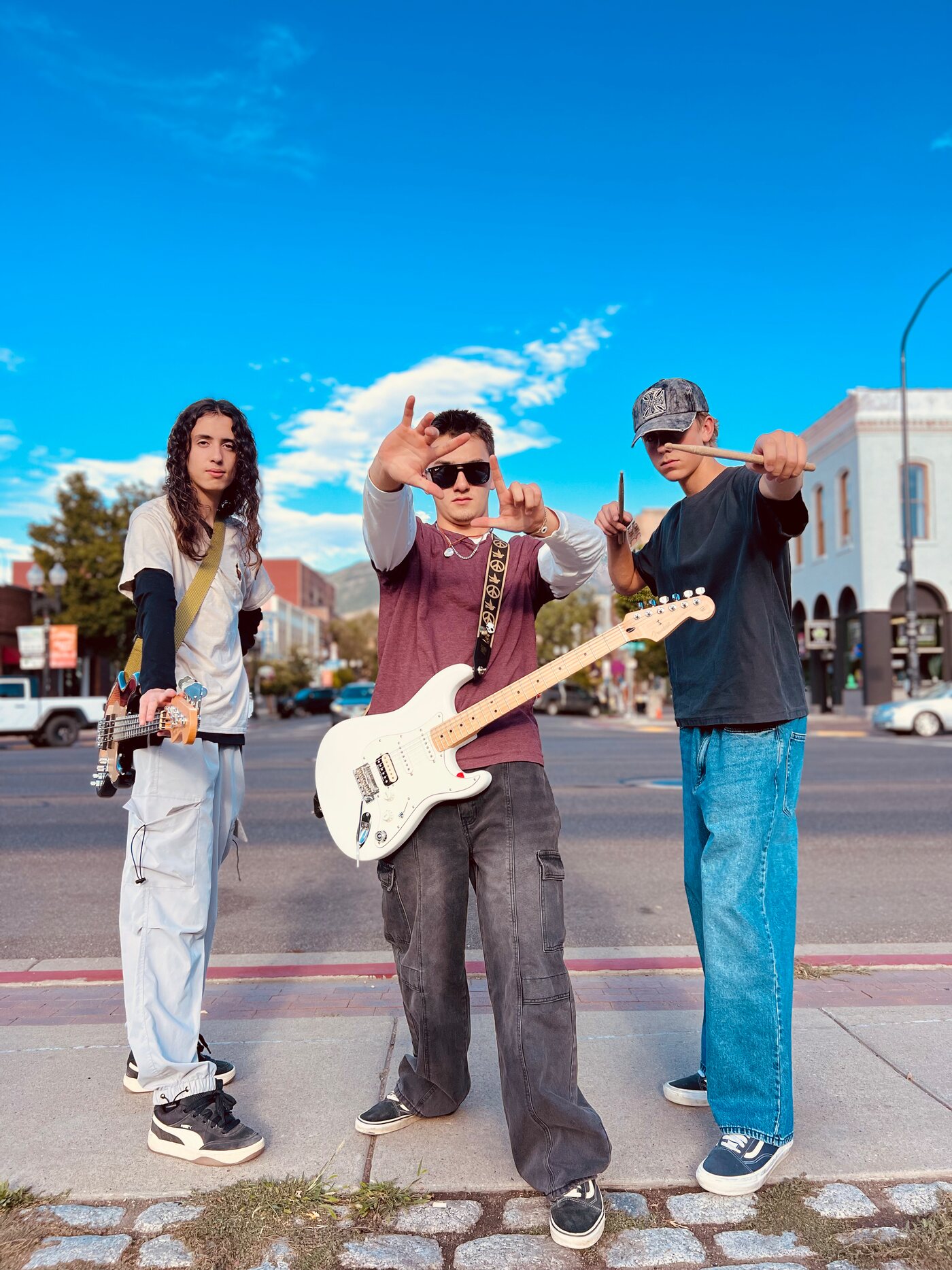 Rocky, Jace, and Bode on Ogden street